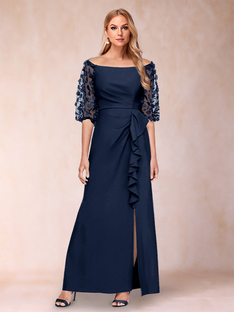 Jolene Navy Blue bodice detail wedding guest dress