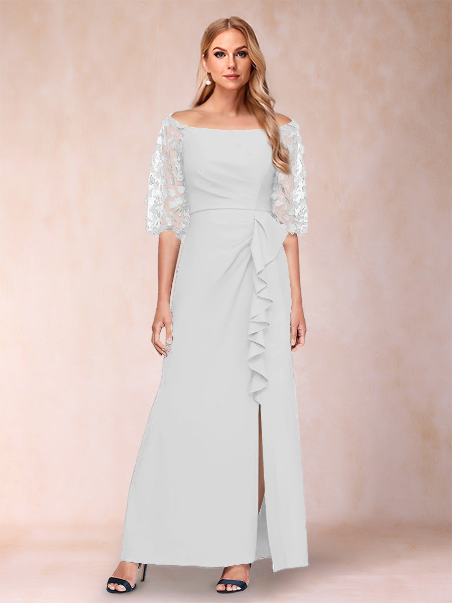 Jolene Ivory back view wedding guest dress