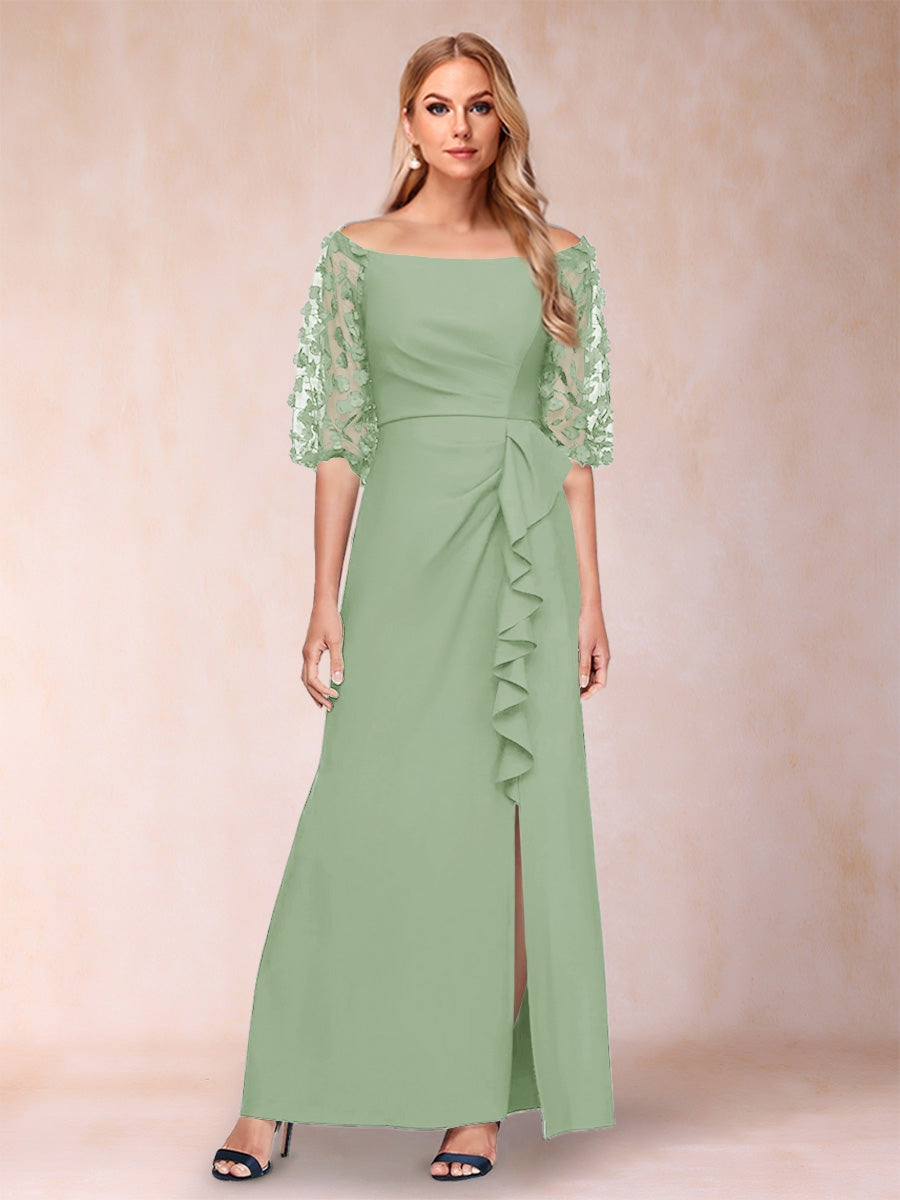 Jolene Sage Green front view wedding guest dress