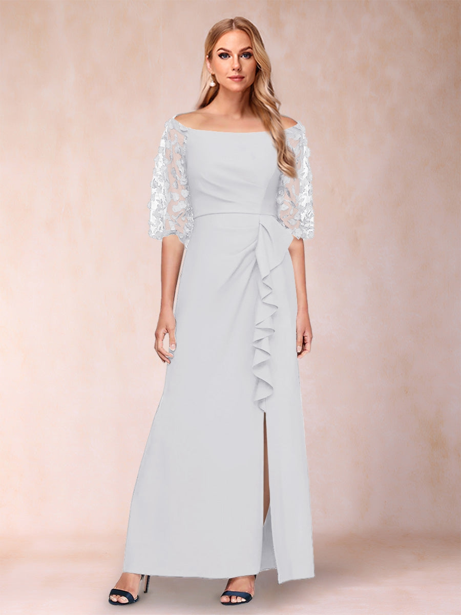 Amelia Claire White front view mother of the bride dress