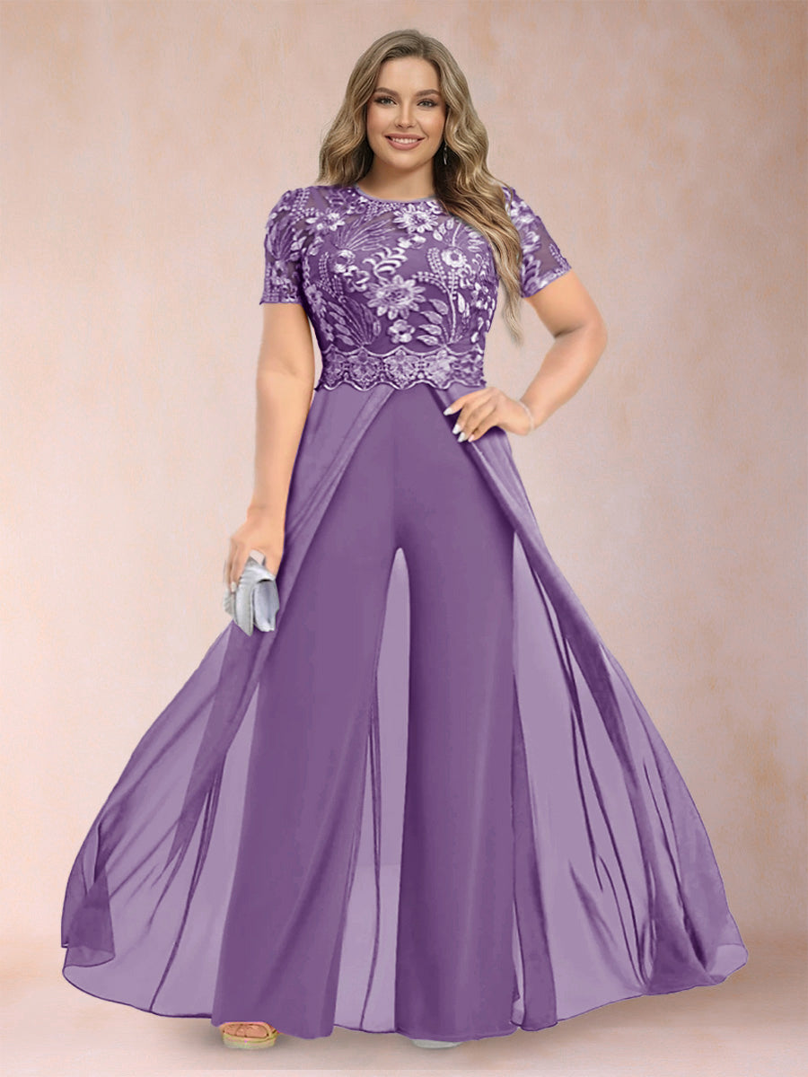Erica June Wisteria back view mother of the bride dress