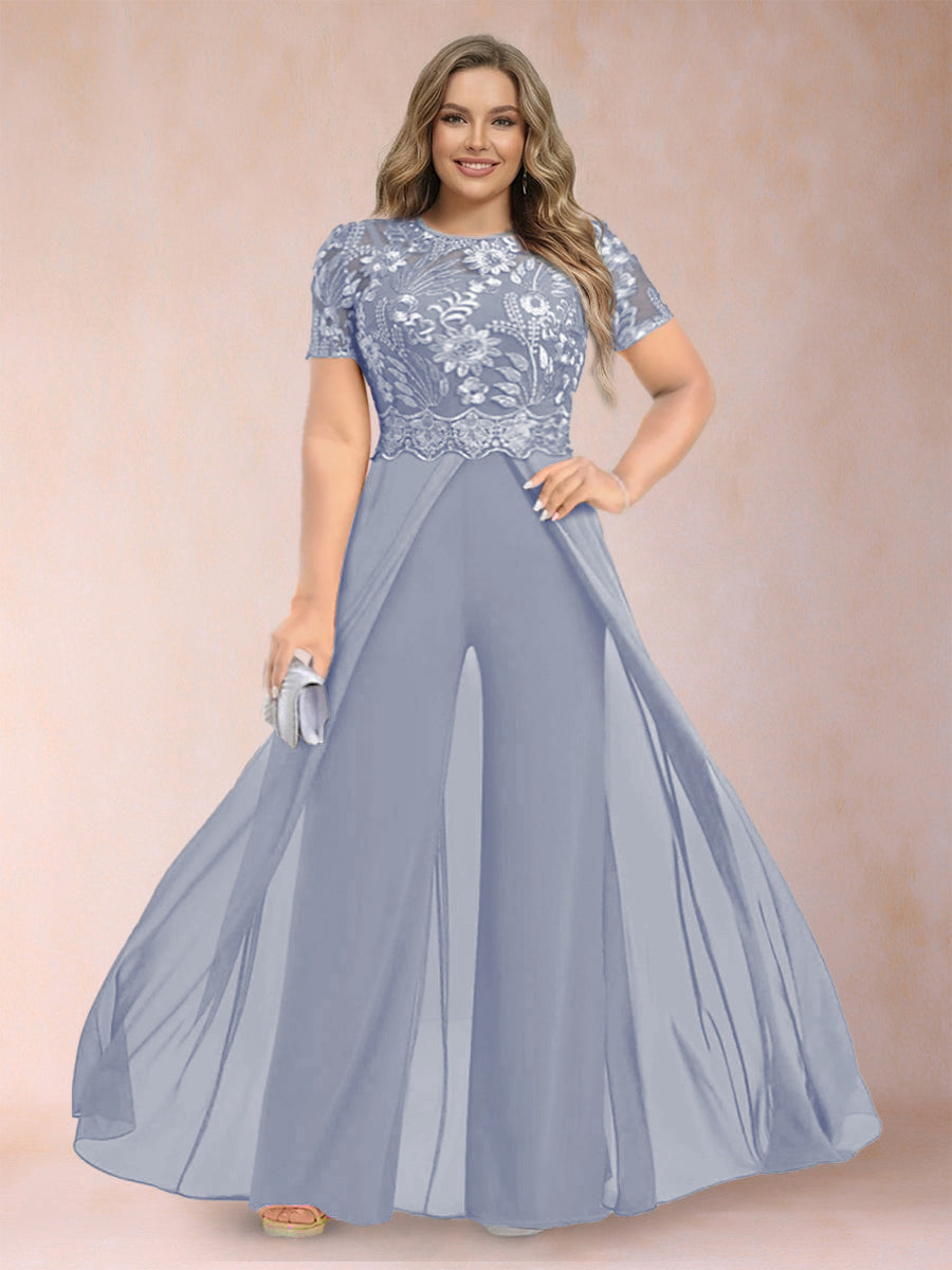 Erica June Lavender front view mother of the bride dress