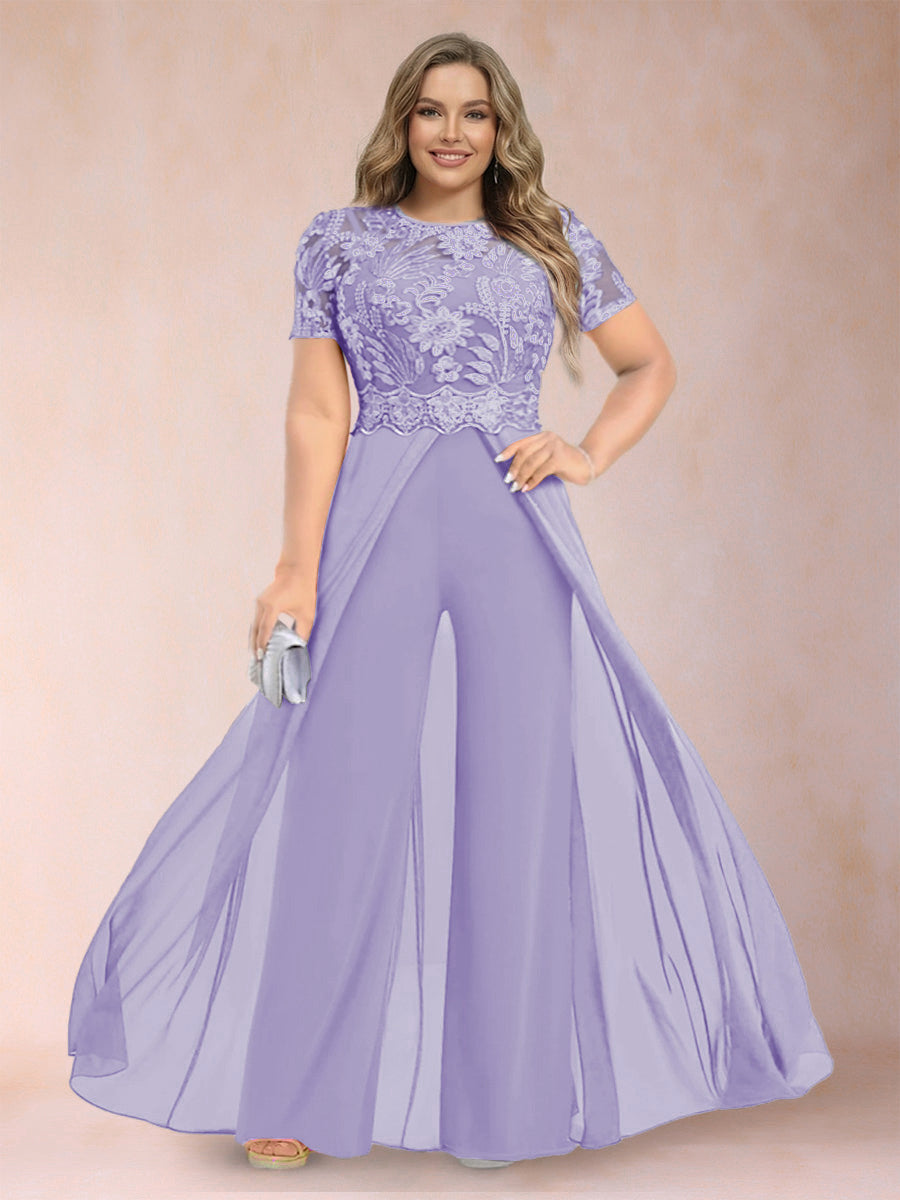 Erica June Lilac back view mother of the bride dress