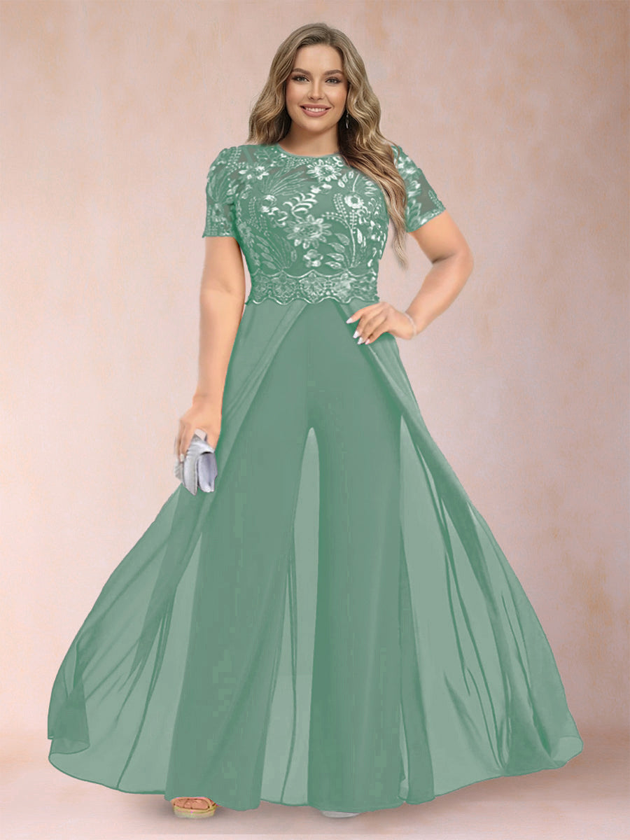 Erica June Mint Green front view mother of the bride dress