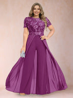 Erica June Orchid front view mother of the bride dress