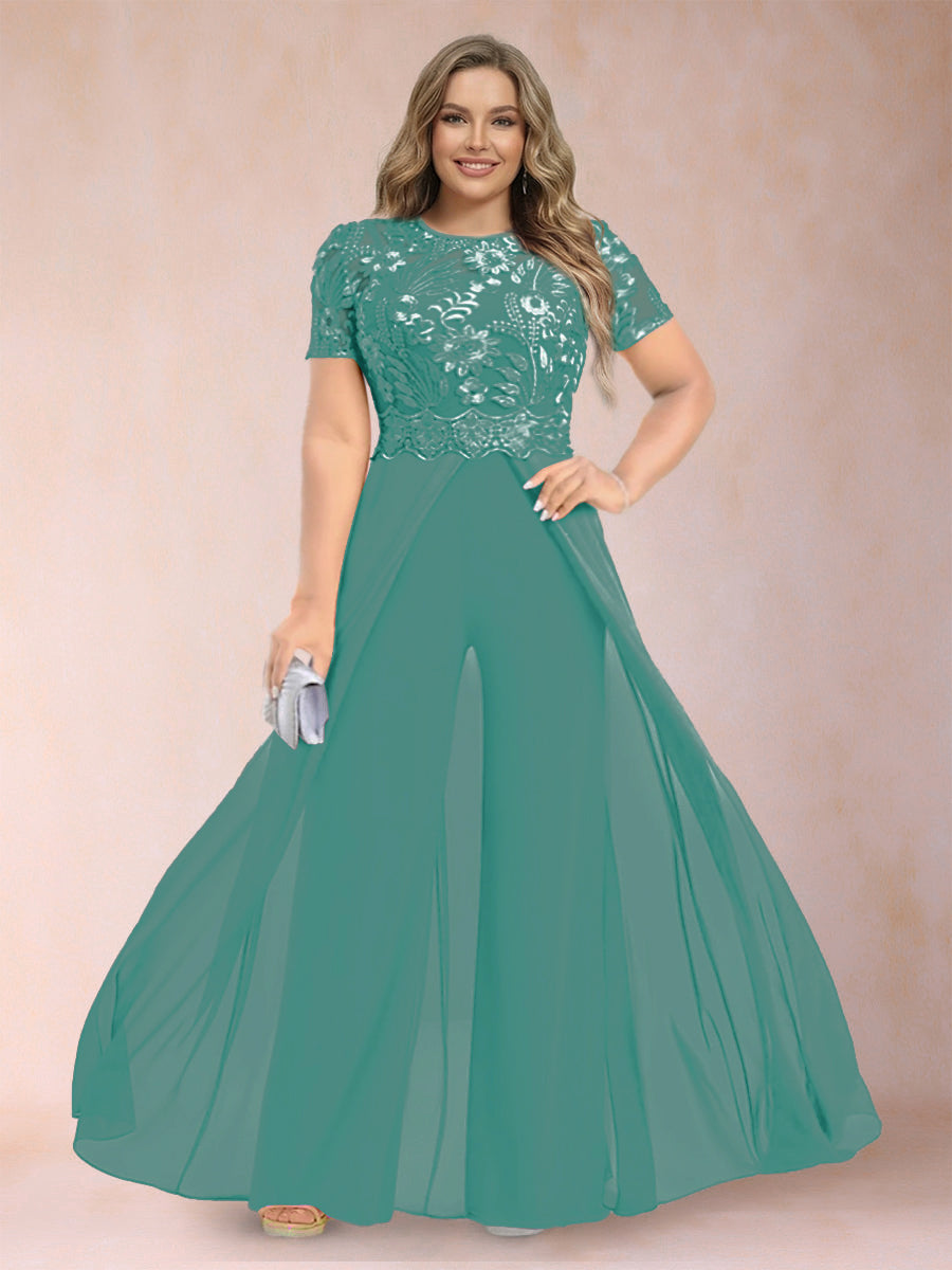 Erica June Pool Blue back view mother of the bride dress