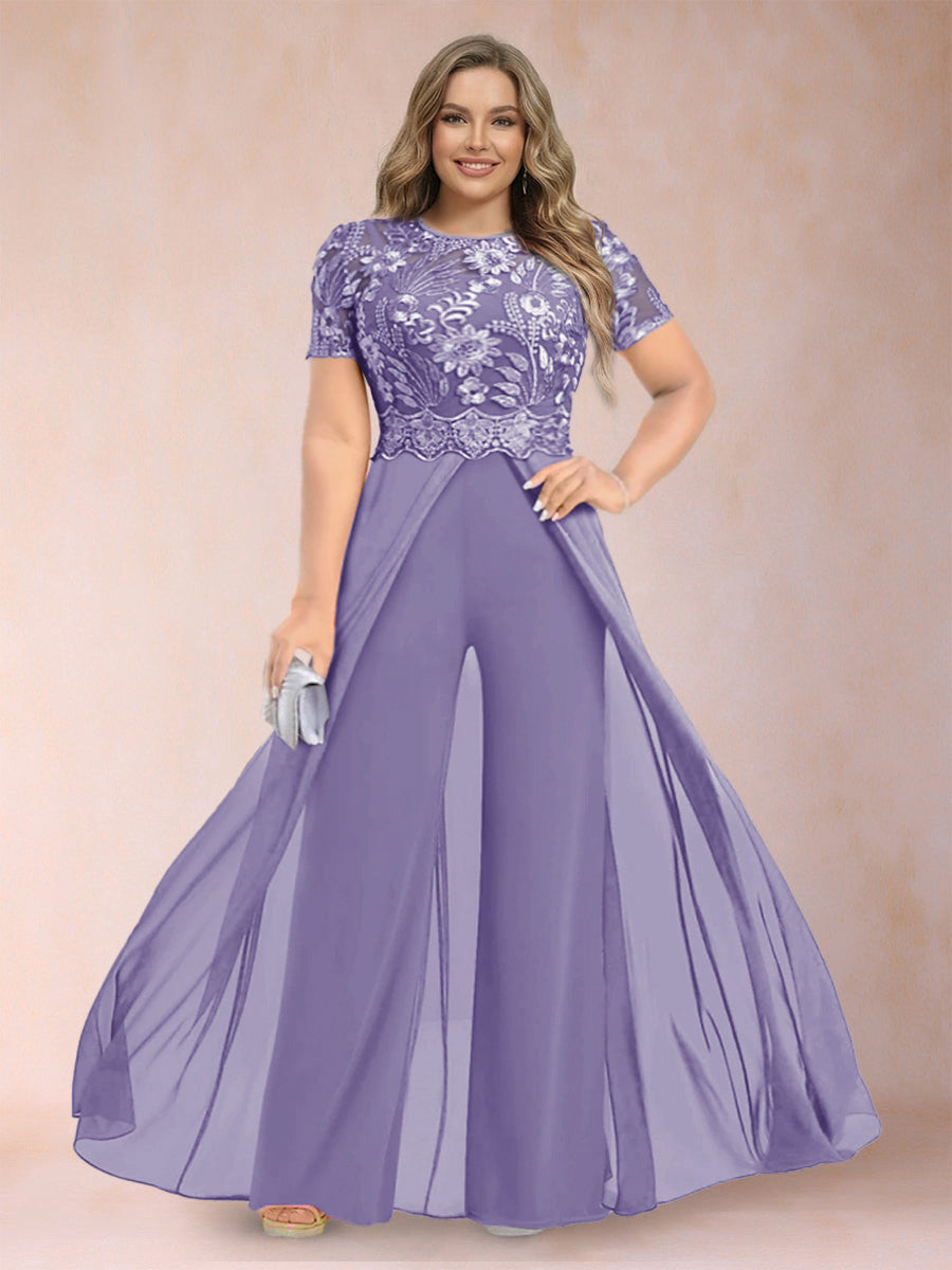 Erica June Wisteria front view mother of the bride dress