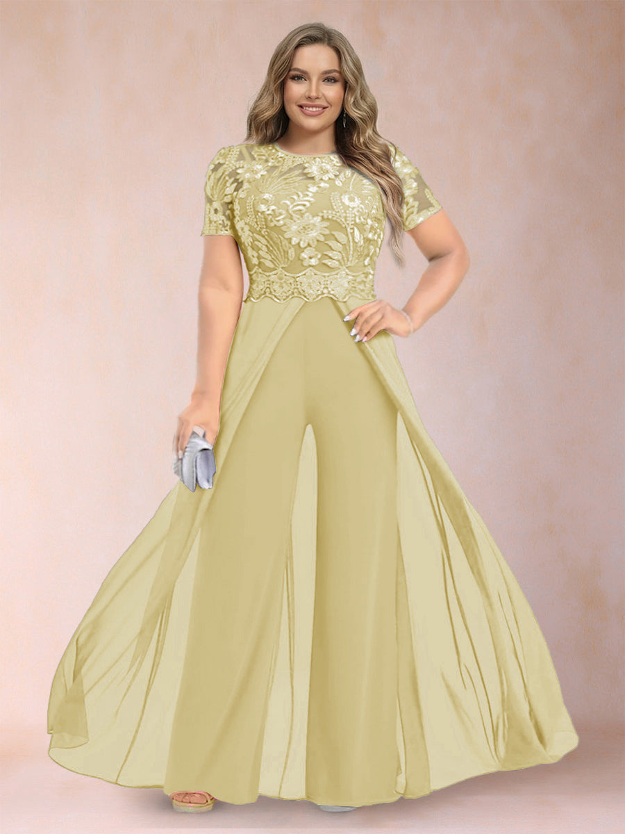 Erica June Yellow front view mother of the bride dress