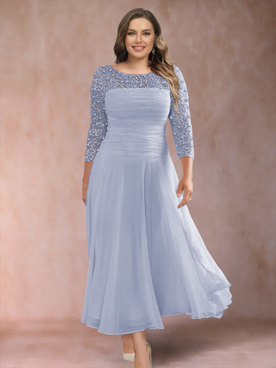 Sofia June Lavender front view mother of the bride dress