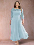 Sofia June Sky Blue front view mother of the bride dress