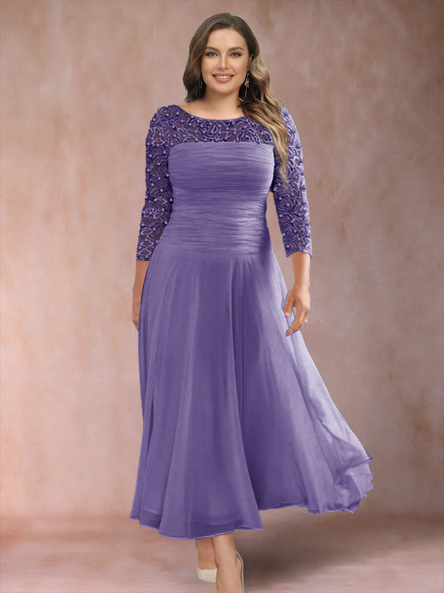 Sofia June Lilac front view mother of the bride dress