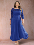 Sofia June Royal Blue back view mother of the bride dress
