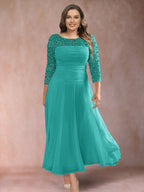 Sofia June Turquoise back view mother of the bride dress