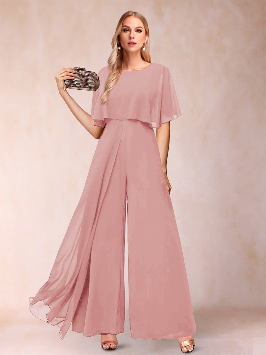 Coralie dusty rose alternate front view 2 mother of the bride outfit