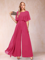Coralie fuchsia front view mother of the bride outfit