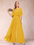Coralie gold front view mother of the bride outfit