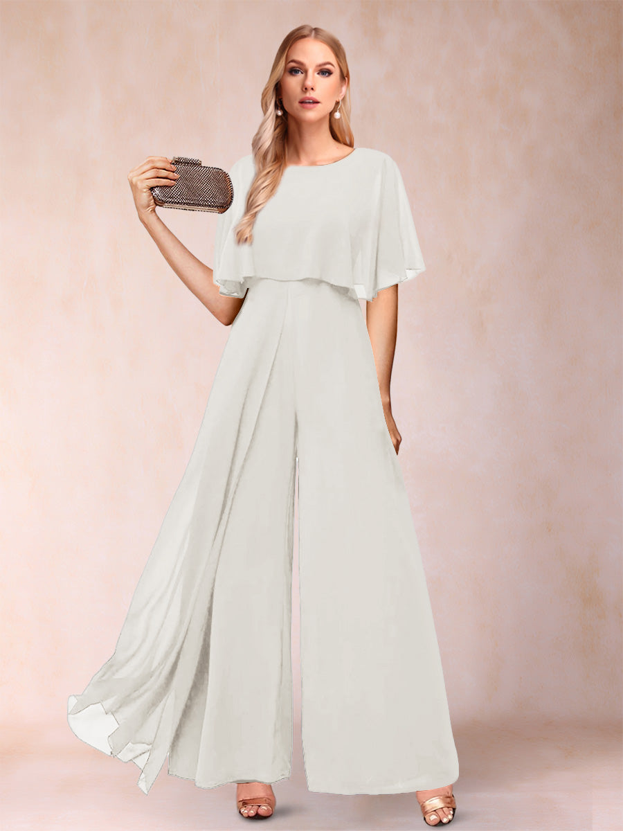 Coralie ivory front view mother of the bride outfit