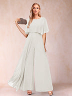 Coralie ivory front view mother of the bride outfit