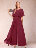 Coralie burgundy alternate front view 2 mother of the bride outfit