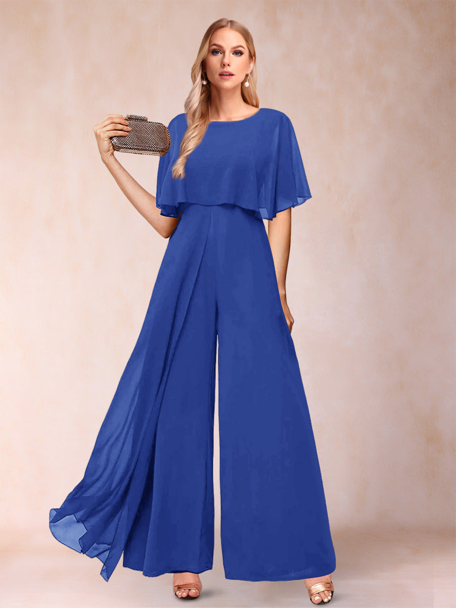 Coralie royal blue alternate front view 2 mother of the bride outfit