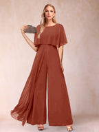 Coralie rust front view mother of the bride outfit