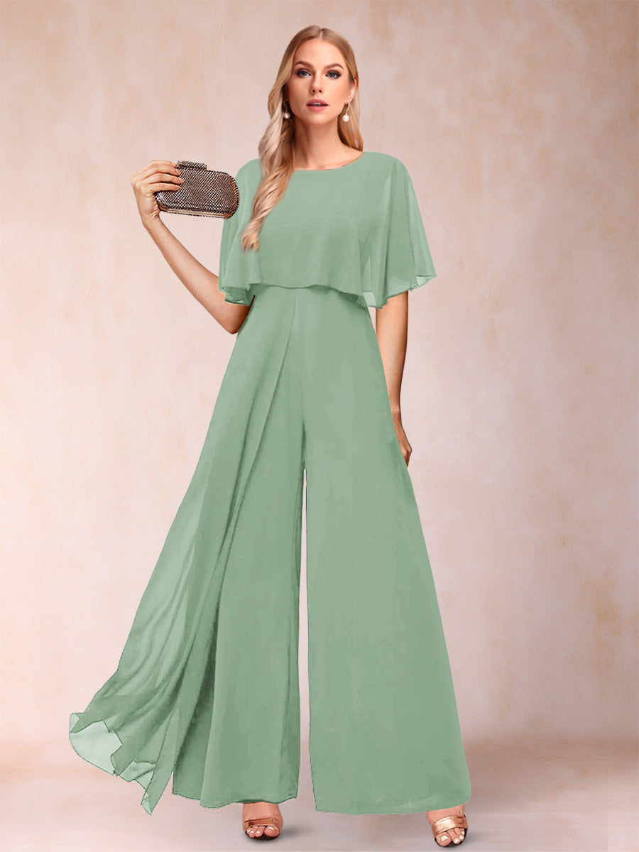 Coralie sage green alternate front view 2 mother of the bride outfit
