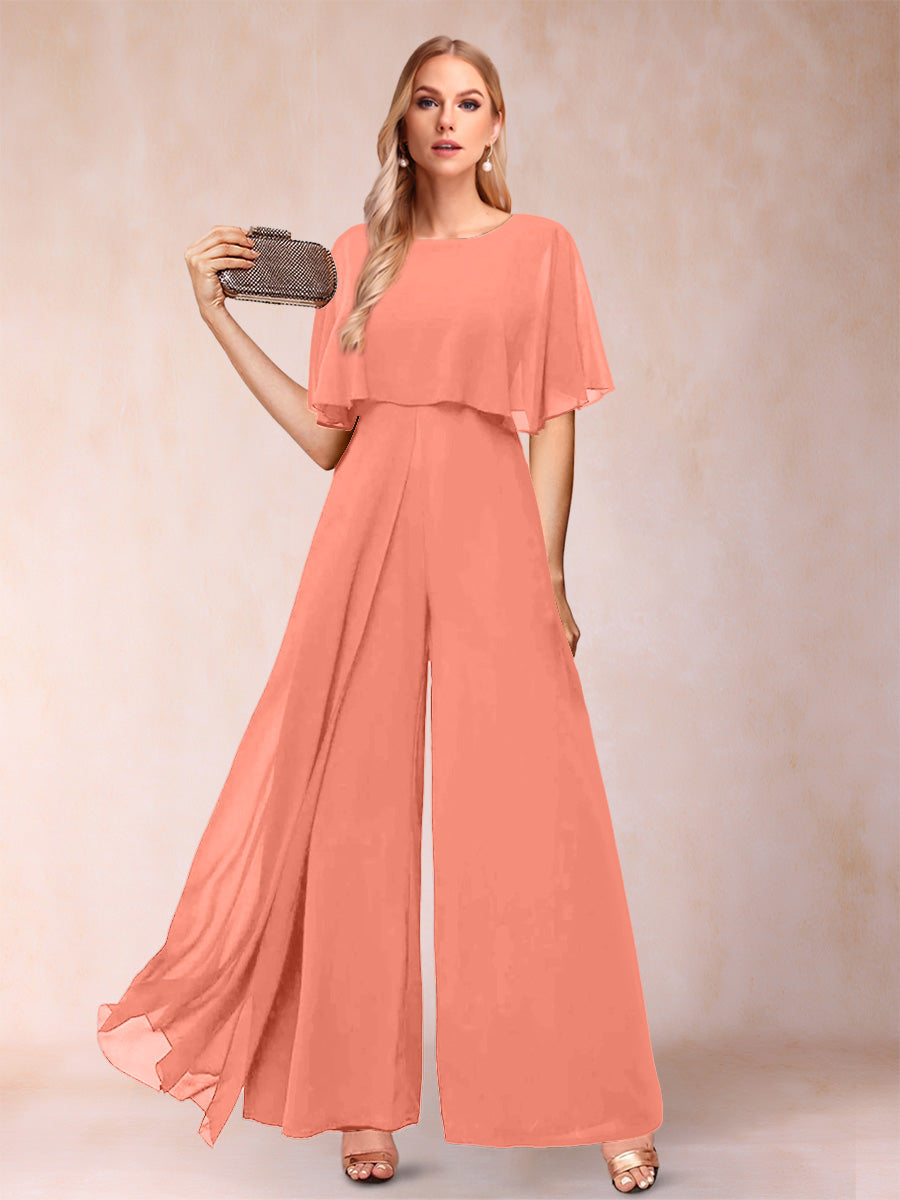 Coralie coral alternate front view 2 mother of the bride outfit
