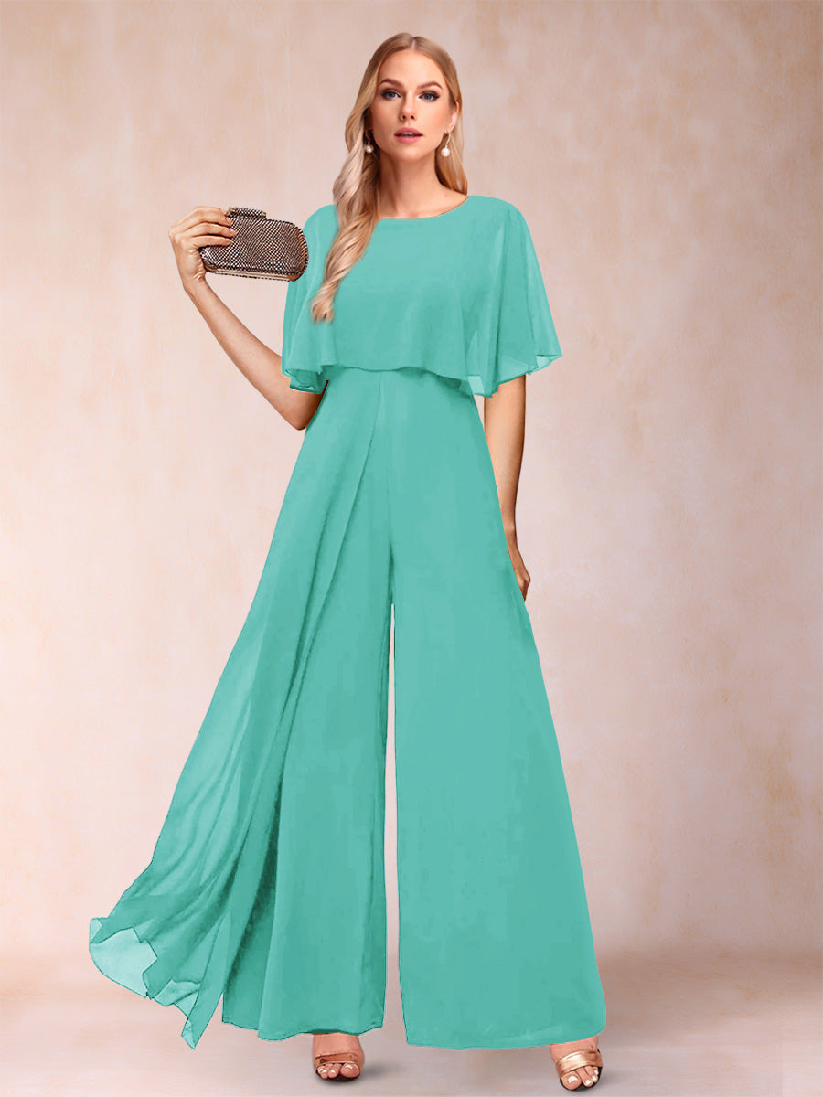 Coralie pool blue alternate front view 3 mother of the bride outfit