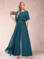Coralie teal front view mother of the bride outfit