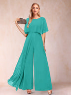 Coralie turquoise front view mother of the bride outfit