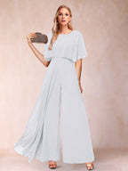 Coralie white front view mother of the bride outfit