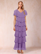 Mirabelle Dawn Wisteria front view mother of the bride dress