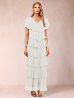 Mirabelle Dawn Ivory back view mother of the bride dress