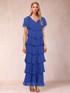 Mirabelle Dawn Royal Blue back view mother of the bride dress