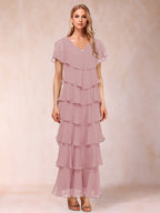 Mirabelle Dawn Mauve front view mother of the bride dress