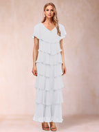 Mirabelle Dawn White front view mother of the bride dress