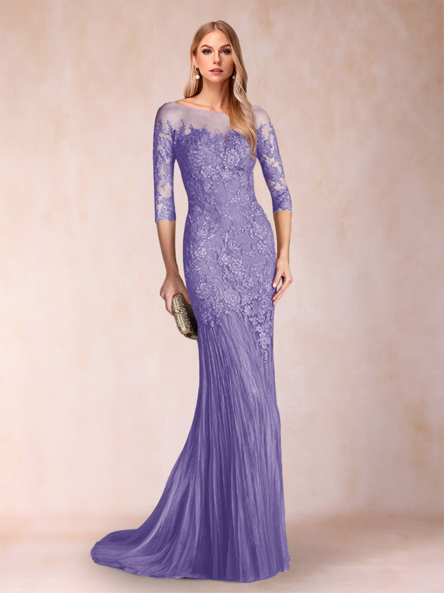 Lara Mae Wisteria back view mother of the bride dress