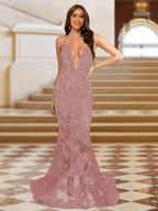 Cyra dusty rose alternate front view 2 prom dress