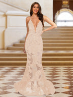 Cyra champagne alternate front view 2 prom dress