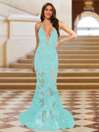 Cyra sky blue alternate front view 2 prom dress