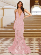 Cyra pearl pink alternate front view 2 prom dress