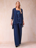 Margot navy blue bodice detail mother of the bride outfit