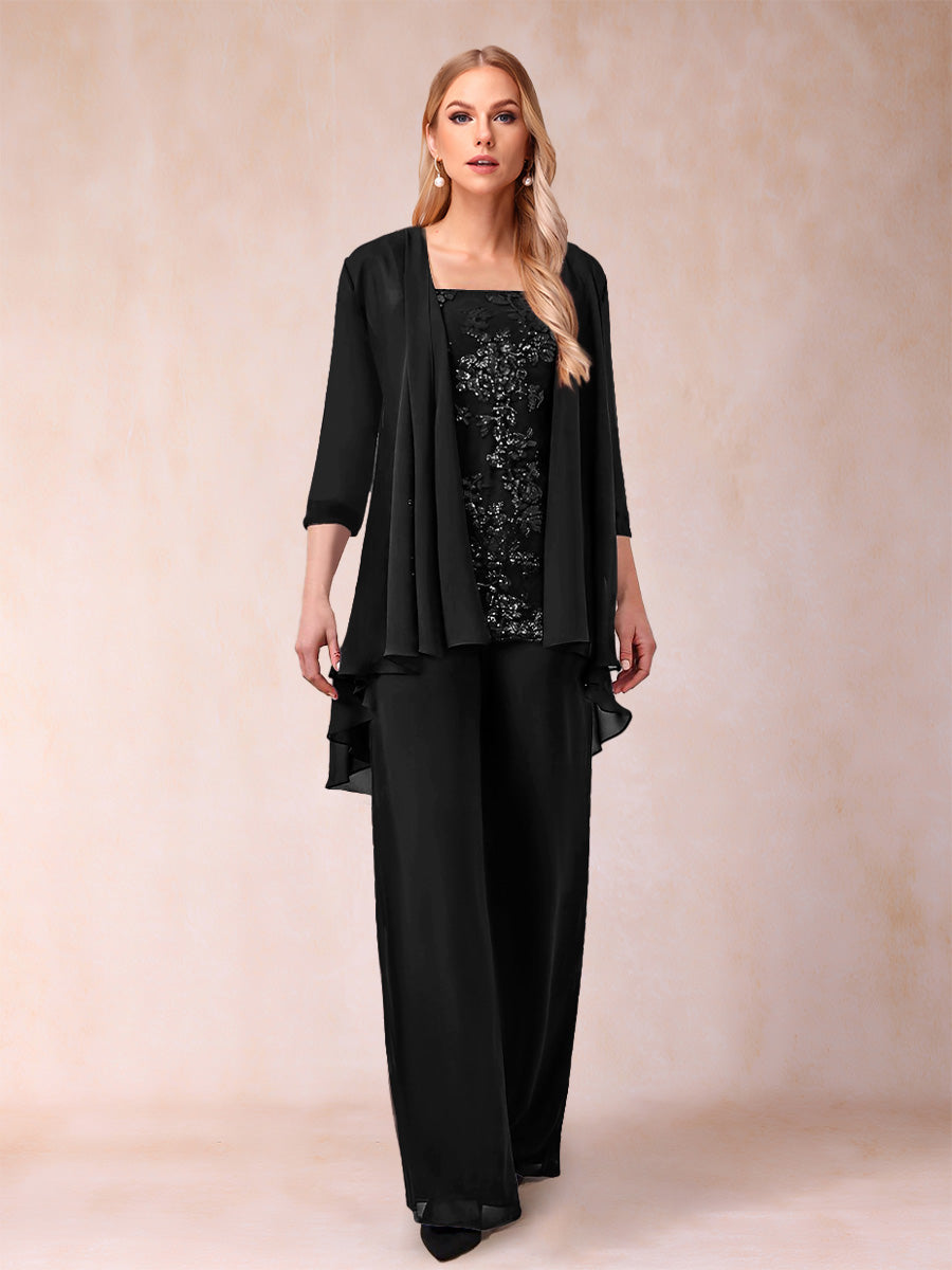 Margot black front view mother of the bride outfit
