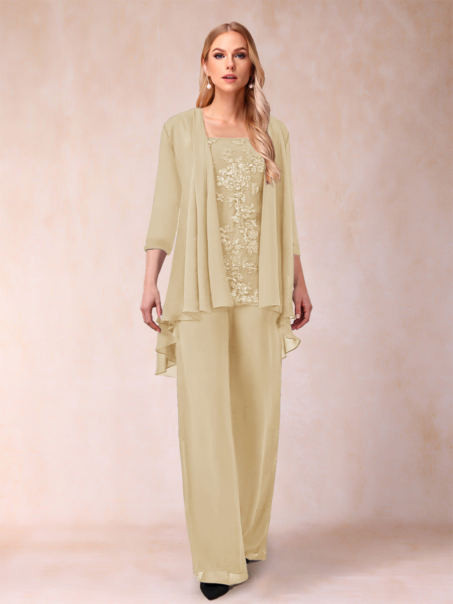 Margot champagne alternate front view 2 mother of the bride outfit