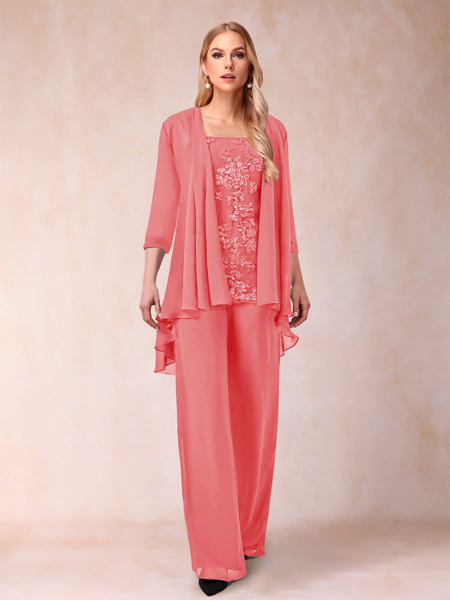 Margot coral front view mother of the bride outfit