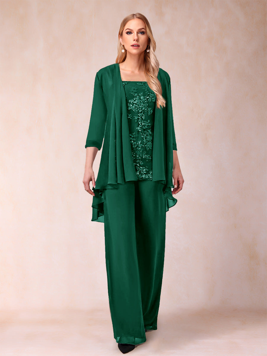 Margot hunter green front view mother of the bride outfit
