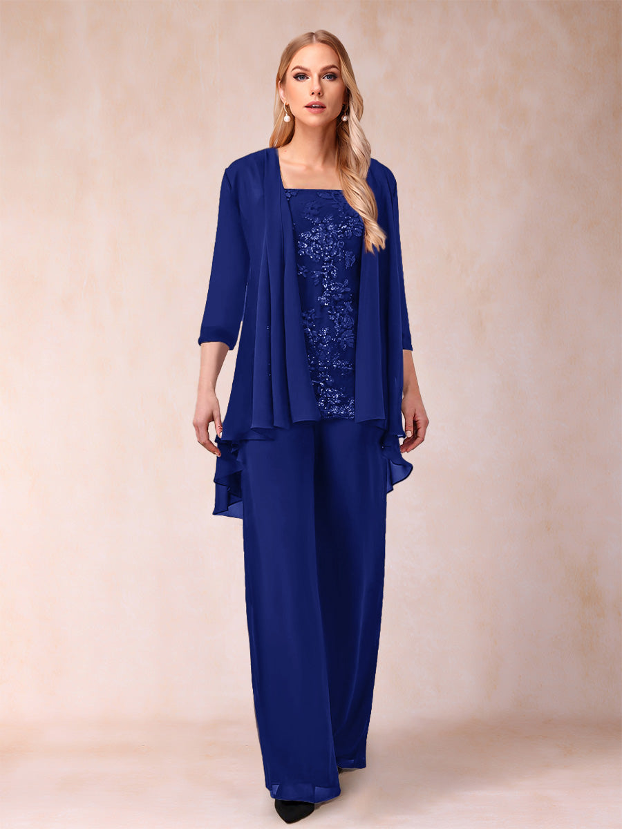 Margot royal blue front view mother of the bride outfit