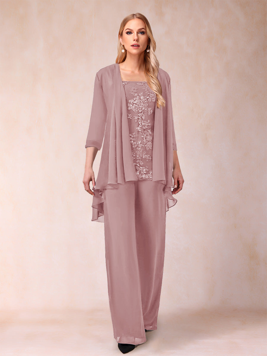 Margot dusty rose front view mother of the bride outfit