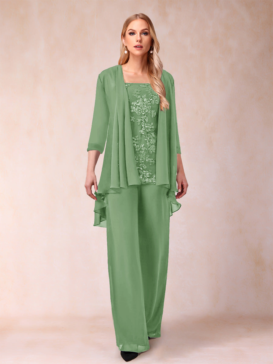 Margot sage green front view mother of the bride outfit