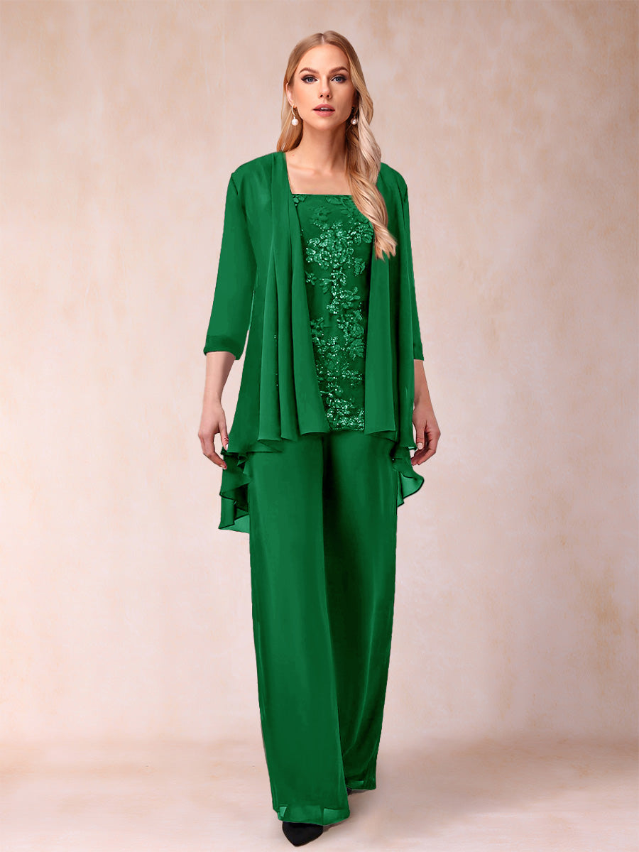 Margot forest green front view mother of the bride outfit